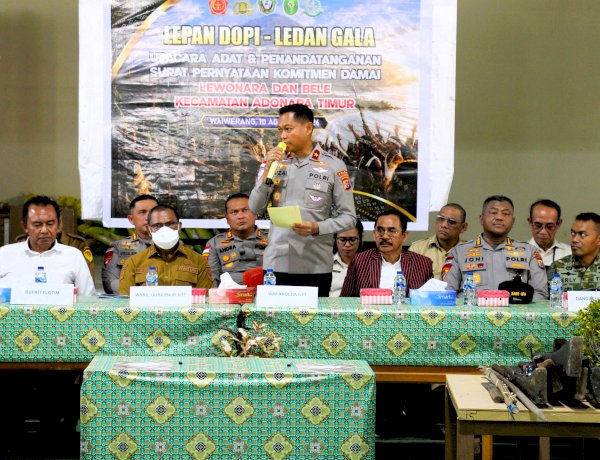 Dari Perselisihan Menuju Persaudaraan, Polda NTT Kawal Perdamaian Lowonara–Belle