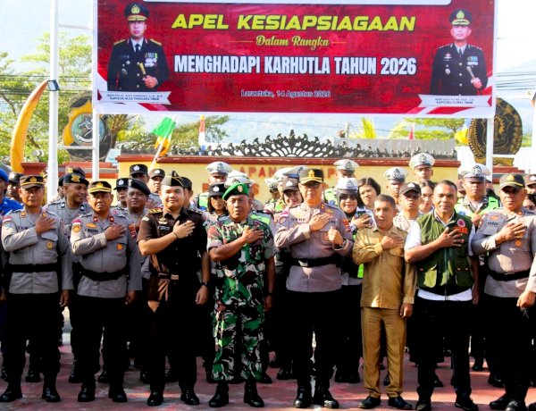 Polres Flores Timur Perkuat Kesiapsiagaan Hadapi Karhutla 2026