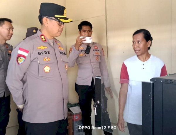 Pantau Aktivitas Lewotobi Laki, Kapolres Flores Timur AKBP Gede Putra Yase Kunjungi Pos Pengamatan dan EWS