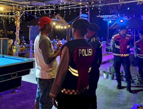 Rutin Gelar Patroli Malam, Sat Samapta Polres Flotim Jaga Kota Larantuka Tetap Aman dan Kondusif