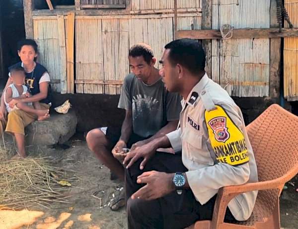 Dari Sambang Warga, Bhabinkamtibmas Ile Boleng Bangun Kepedulian terhadap Kamtibmas