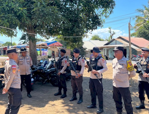 Menjaga yang Sudah Tenang, Polres Flotim Perkuat Patroli Dialogis