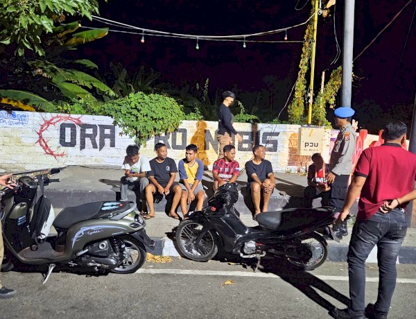 Jaga Situasi Tetap Kondusif, Polres Flores Timur Laksanakan Patroli Hingga Larut Malam