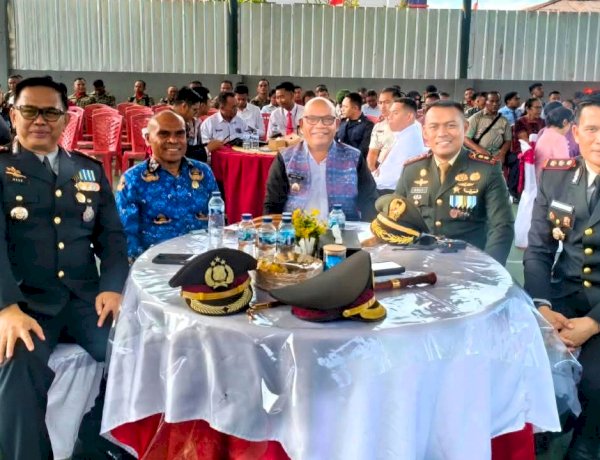 Kapolres Flores Timur Hadiri HUT ke-81 TNI, Semangat Kebersamaan Terus Terjaga