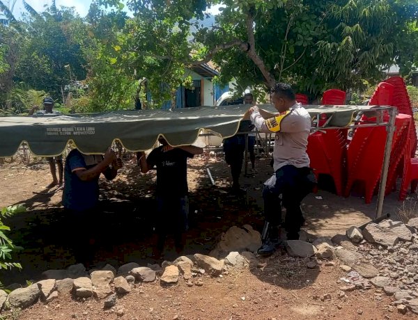 Bhabinkamtibmas Liwo Hadir di Rumah Duka, Rawat Kepedulian dan Kamtibmas