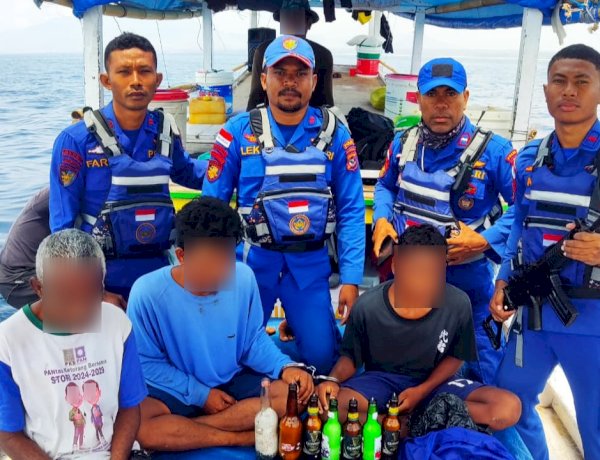 Polairud Polda NTT Amankan Terduga Pelaku dan Bodi Jolor Diduga Gunakan Bahan Peledak untuk Menangkap Ikan
