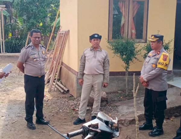 Karo Log Polda NTT Bersama PJU Polres Flotim Pantau Pembangunan Asrama Polsek Adonara