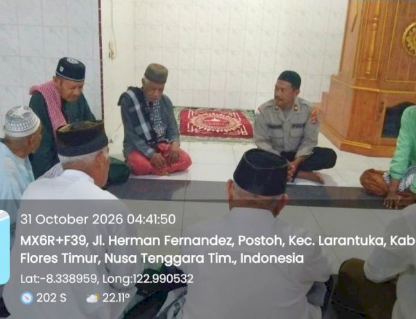 Lewat Subuh Keliling, Polres Flotim Dorong Lingkungan Aman dan Harmonis