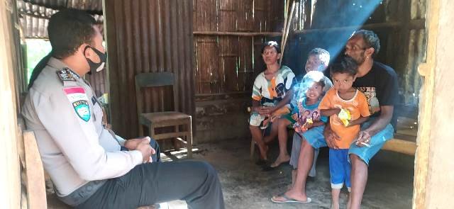 Bhabinkamtibmas Desa Riangkemie Laksanakan Sambang Penggalangan Kepada Warga Binaan