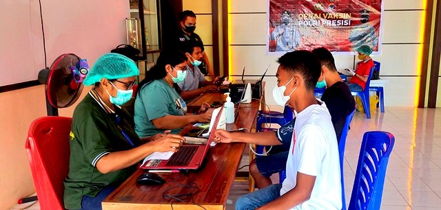 Hari Ini Polres Flotim Kembali Buka Gerai Vaksin di Dua Lokasi Beda Kecamatan