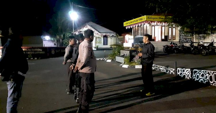 Cegah Gangguan Kamtibmas, Pawas Ajak Beberapa Personel Lakukan Patroli Malam