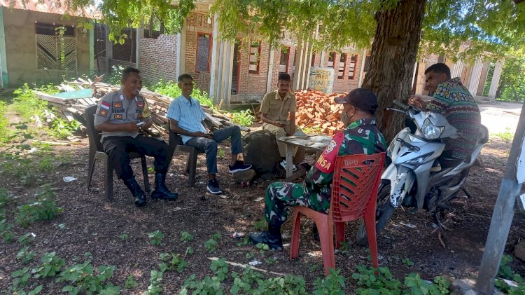 Bhabinkamtibmas dan Babinsa Kompak Sambang Kantor Desa Kantor Desa Liwo