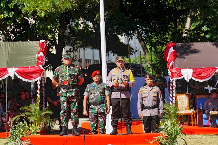 Apel Gelar Pasukan, Kapolri dan Panglima Tegaskan TNI-Polri Bersinergi dan Solid Amankan KTT ASEAN