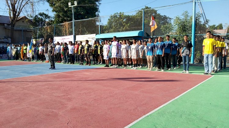 Dalam rangka HUT Bhayangkara ke 77 tahun 2023, Kapolres Resmi buka Turnamen Bola Volly Kapolres Cup I Se-Kabupaten Flotim.
