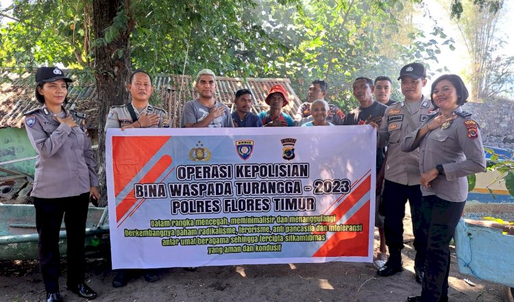 Operasi Bina Waspada Turangga 2023: Polres Flotim Bersama Nelayan Berantas Radikalisme