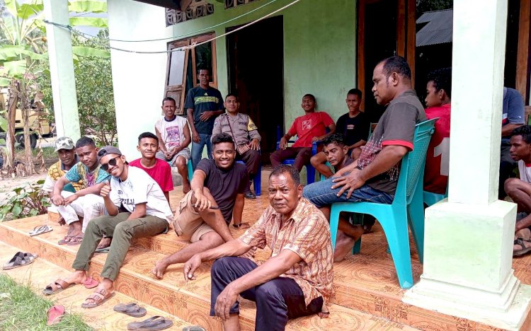 Bhabin, Sambang dan Himbauan Pencegahan Tindak Pidana Perdagangan Orang di Desa Danibao