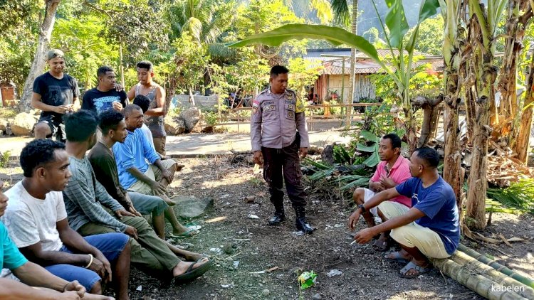 Bhabinkamtibmas Desa Watotika Himbau Warganya Waspadai Bahaya TPPO