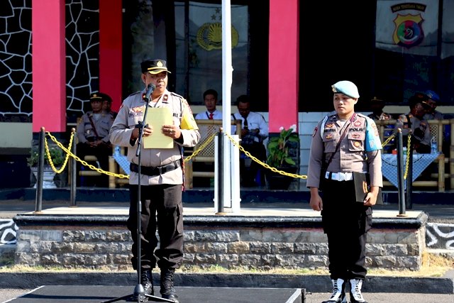 Gelar Pasukan, Polres Flotim Siap Jalankan Operasi ZEBRA TURANGGA - 2023 Selama Dua Minggu