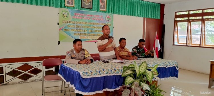 Partisipasi Bhabinkamtibmas Dalam Memonitor Kegiatan Penyaluran Bantuan Langsung Tunai (BLT) di Desa Watotika Ile
