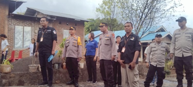Satgas OMB Turangga Polres Flotim Laksanakan Pengamanan Kampanye di Wilayah Kab. Flores Timur
