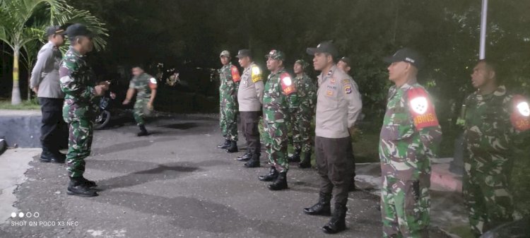 Patroli Gabungan TNI-POLRI Tingkatkan Patroli Malam Jelang Nataru