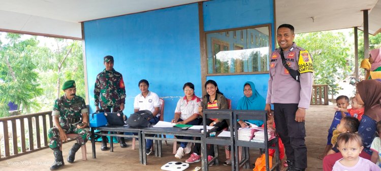 TNI POLRI Peduli, Wujud Simpatik Memonitor Kegiatan Posyandu Ibu Hamil Dan Balita Desa Meko