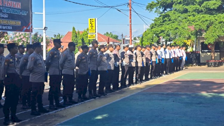 Gunakan Cara Kepolisian Yang Elegan, Begini Pesan Kapolres Flotim Saat Apel Pagi