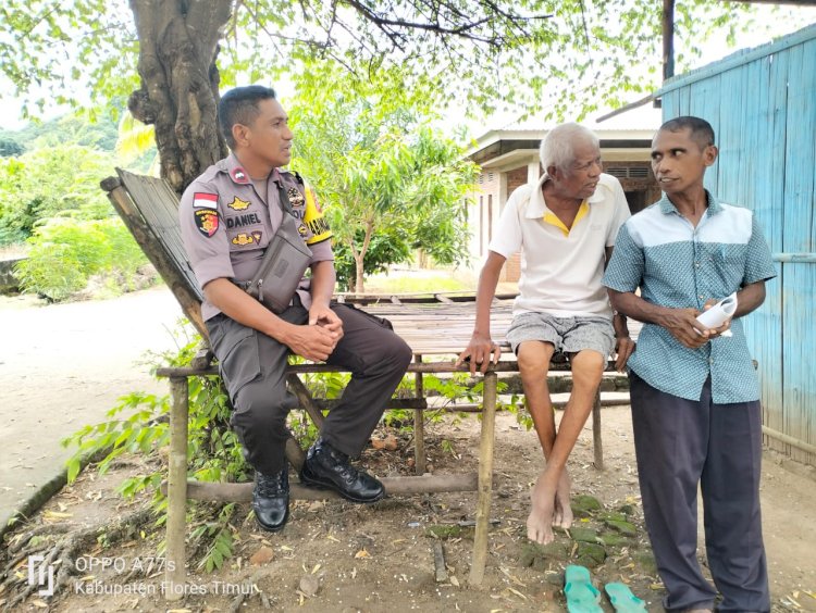 Sambang Dialogis Bhabinkamtibmas Bersama Warga Dusun Desa Bandona