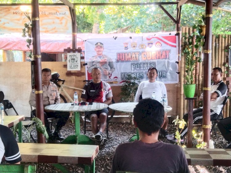 Jumat Curhat Bersama  Kapolres Flotim Akbp I Nyoman Putra Sandita.