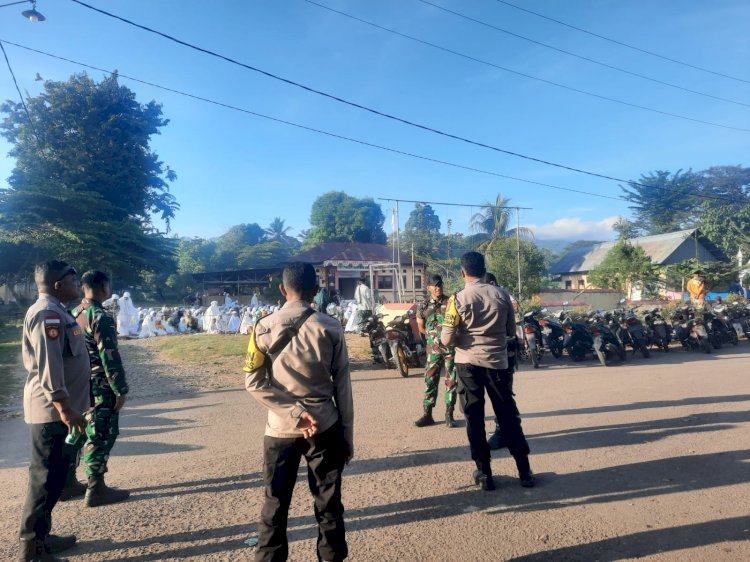 Halaman Mapolsek Adonara Barat - Polres Flotim Sebagai lokasi Sholat idul adha 1445 H / tahun  2024 di Kecamatan Adobar.