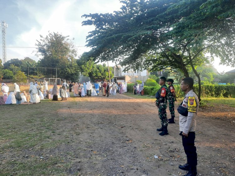 Halaman Mapolsek Adonara Barat - Polres Flotim Sebagai lokasi Sholat idul adha 1445 H / tahun  2024 di Kecamatan Adobar.