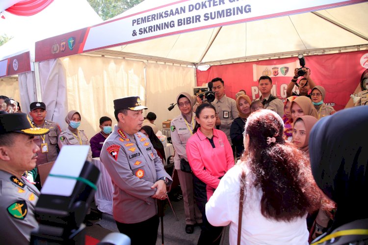 *HUT Bhayangkara Ke-78, Polri Gelar Bakti Sosial Kesehatan Se-Indonesia*