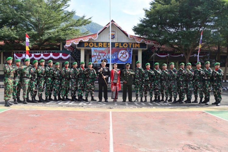 Kapolres Flores Timur Pimpin Upacara Peringatan ke 78 Hari Bhayangkara 2024 di Larantuka.