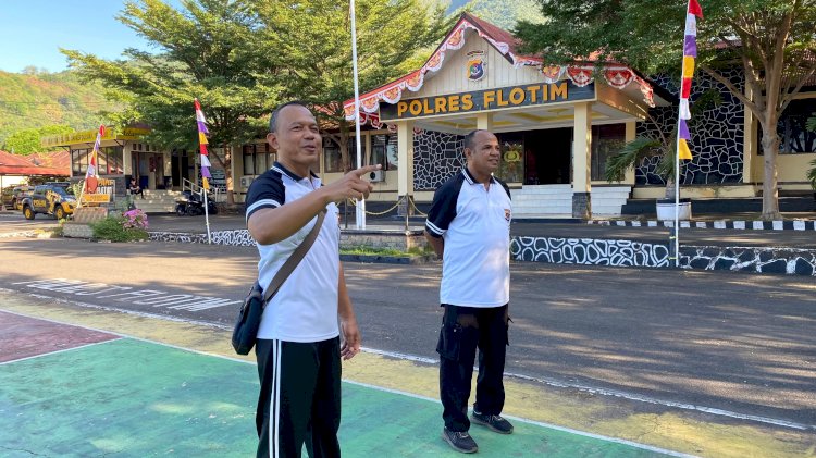 Jumat Sehat, Kapolres Flotim Ajak Personilnya Jaga Kebugaran