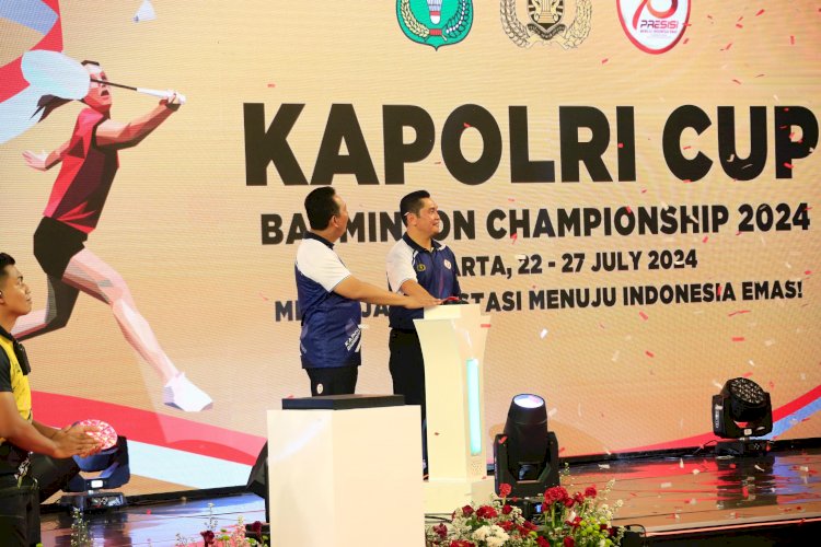 Jenderal Sigit Sebut Turnamen Bulutangkis Kapolri Cup Pintu Masuk Mengikuti Kejuaraan Nasional dan Internasional