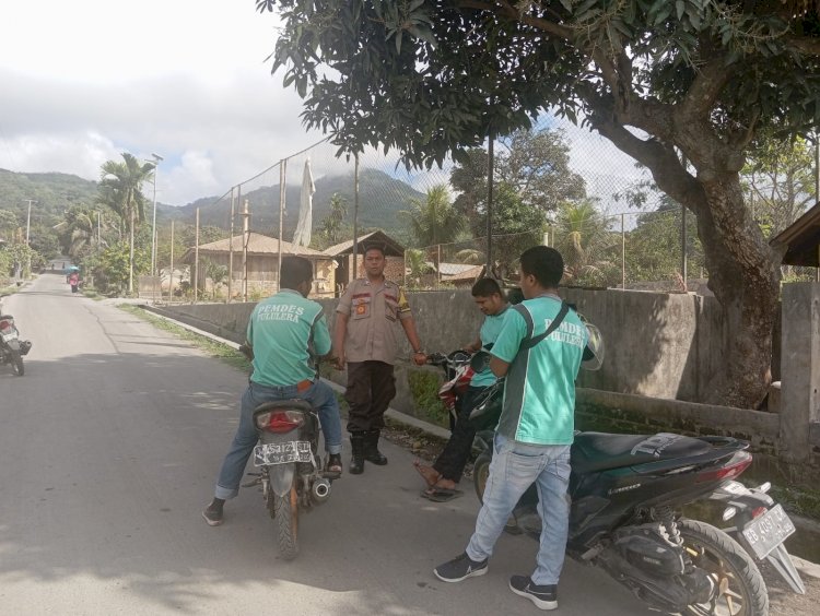 Patroli Dialogis Bhabinkamtibmas Polsek Wulangitang Jaga Kamtibmas Desa Tetap Kondusif.