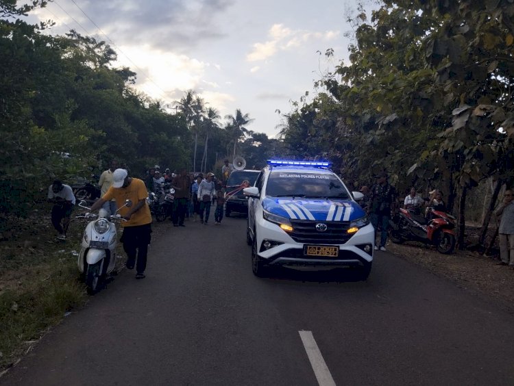 Giat Pengawalan Satlantas Penjemputan imam baru DON LORENZO JAGA KELEN CSSR.