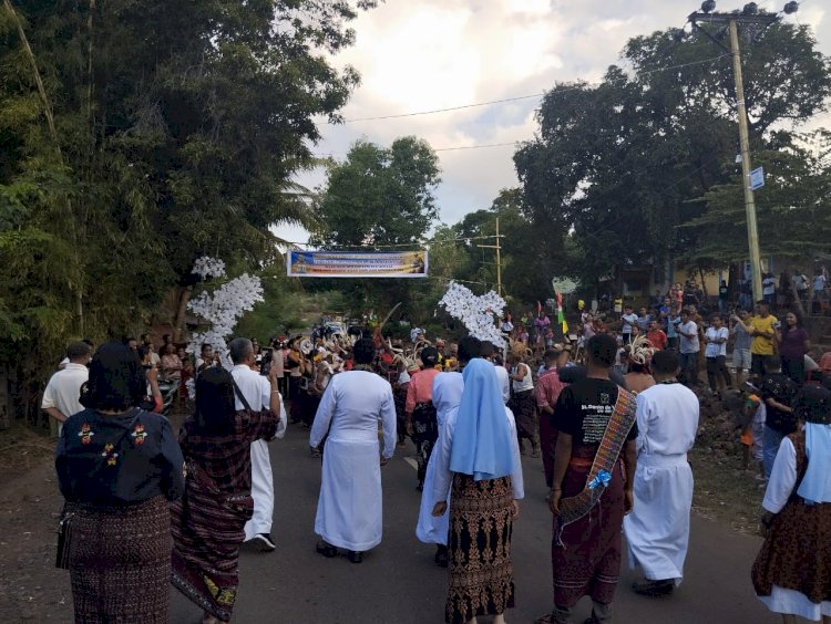 Giat Pengawalan Satlantas Penjemputan imam baru DON LORENZO JAGA KELEN CSSR.