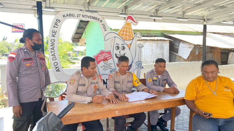 Giat Operasi Mantap Praja 2024 Polres Flores Timur, Patroli Dialogis Jaga Kondusifitas Keamanan Dalam Pilkada Kab. Flotim.