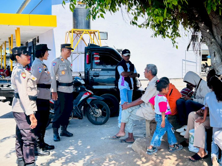 Giat Operasi Mantap Praja 2024 Polres Flores Timur, Patroli Dialogis Jaga Kondusifitas Keamanan Dalam Pilkada Kab. Flotim.