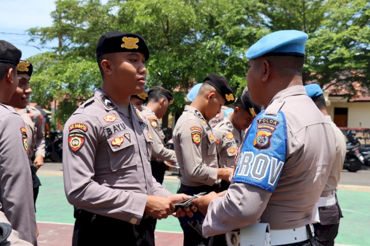 Polres Flotim Sambut dan Terima Kedatangan Tim Supervisi Bidang Propam Polda NTT.