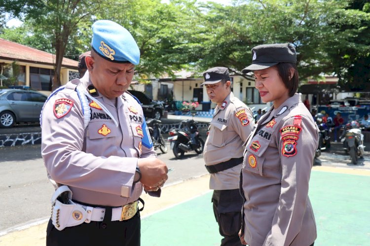 Polres Flotim Sambut dan Terima Kedatangan Tim Supervisi Bidang Propam Polda NTT.