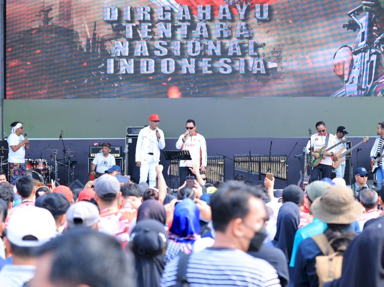 Panglima dan Kapolri Kompak Hadiri Pesta Rakyat HUT TNI di Monas