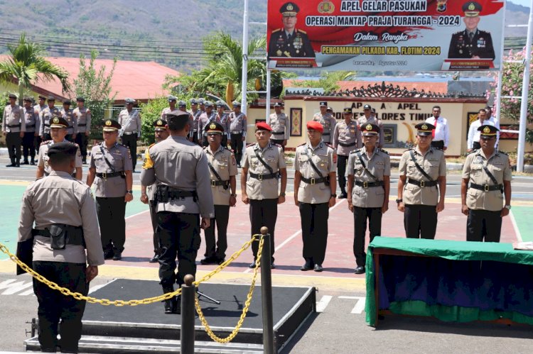 Kapolres, Pimpin Sertijab Waka Polres dan Delapan Perwira Polres Flotim