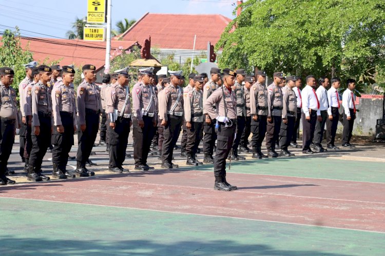 Polres Flotim Laksanakan Upacara Peringatan Hari Kesaktian Pancasila Tahun 2024