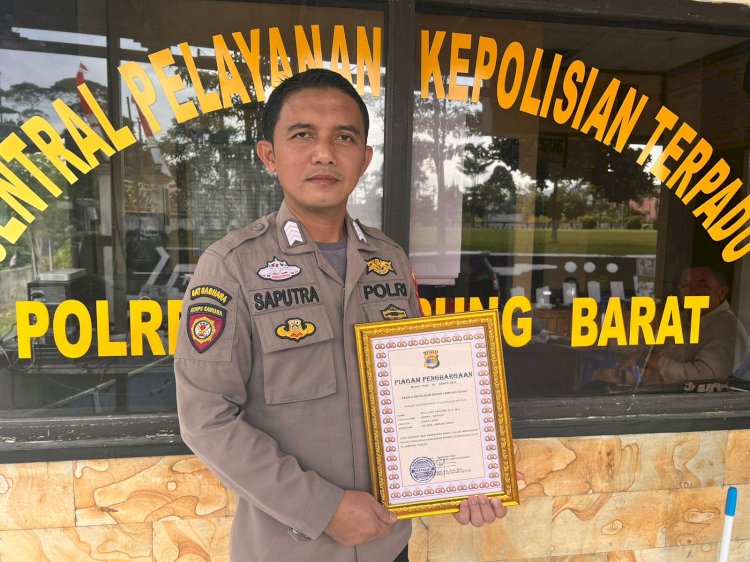 *Tangkap Pelaku Curanmor Saat Lepas Dinas, Personel Polda Lampung Dapat Hadiah Sekolah Inspektur Polisi dari Kapolri*