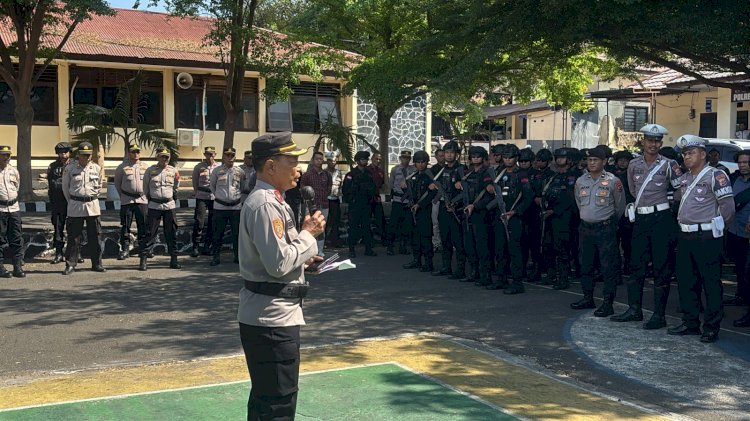 Ciptakan Situasi Kondusif Dalam Tahapan Kampanye, Polres Flotim Lakukan Patroli di Beberapa Objek Vital