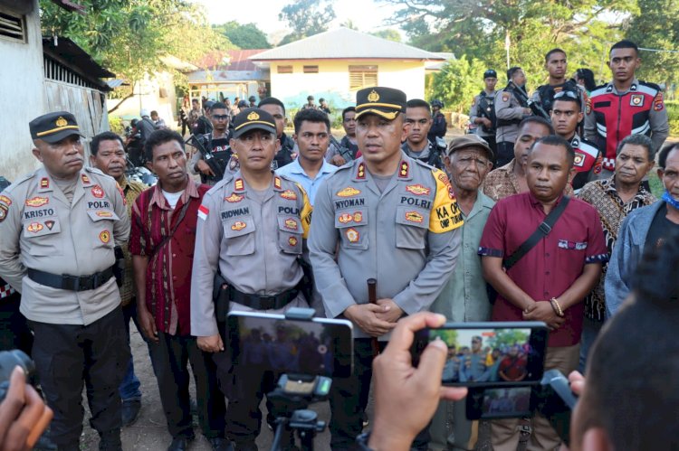 Polres Flotim : Rapat Mediasi Penyelesaian Konflik Sosial di Adonara Barat