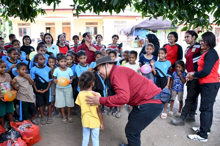 Bantu Pemulihan Psikologis Anak, Tim Trauma Healing Sambangi Desa Bugalima