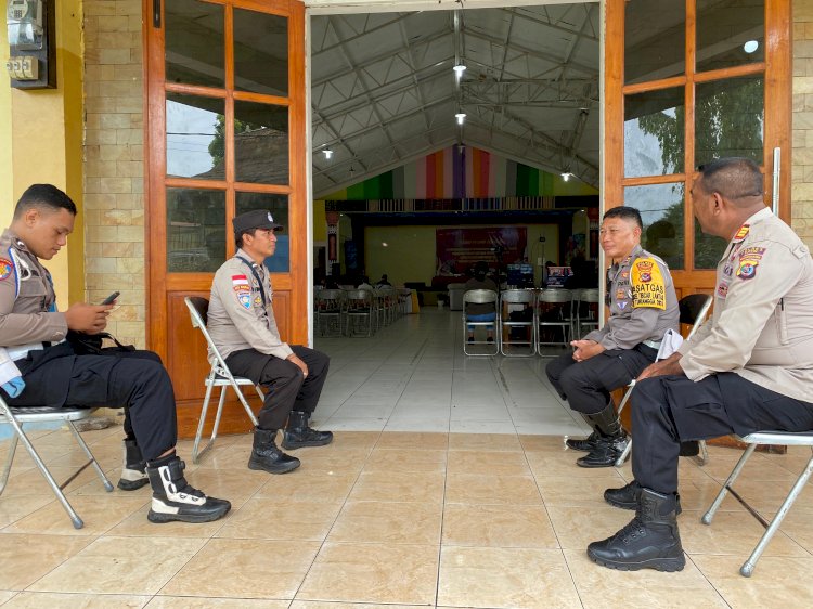 Polres Flotim Amankan Rapat Pleno Terbuka Rekapitulasi Hasil Penghitungan Suara Pilkada Serentak 2024